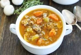 Грибний суп з кіноа. Затишний рецепт