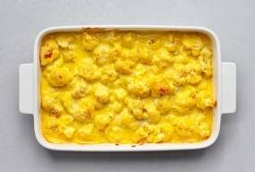 Запіканка з цвітною капустою і сиром. Низьковуглеводний рецепт